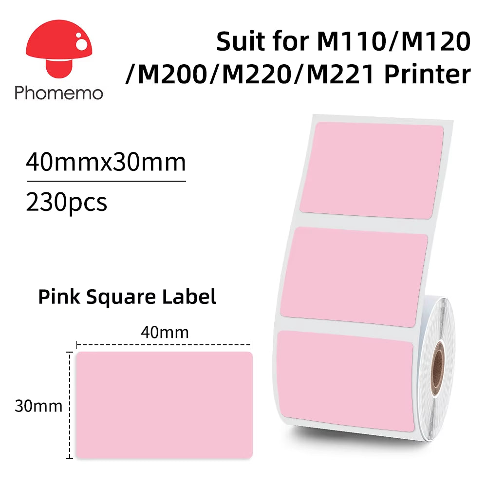 Phomemo M110 Portable Label Printer Mini Thermal Self-Adhesive Sticker Printer Mobile Pocket Tag Price UV Label Sticker Printer