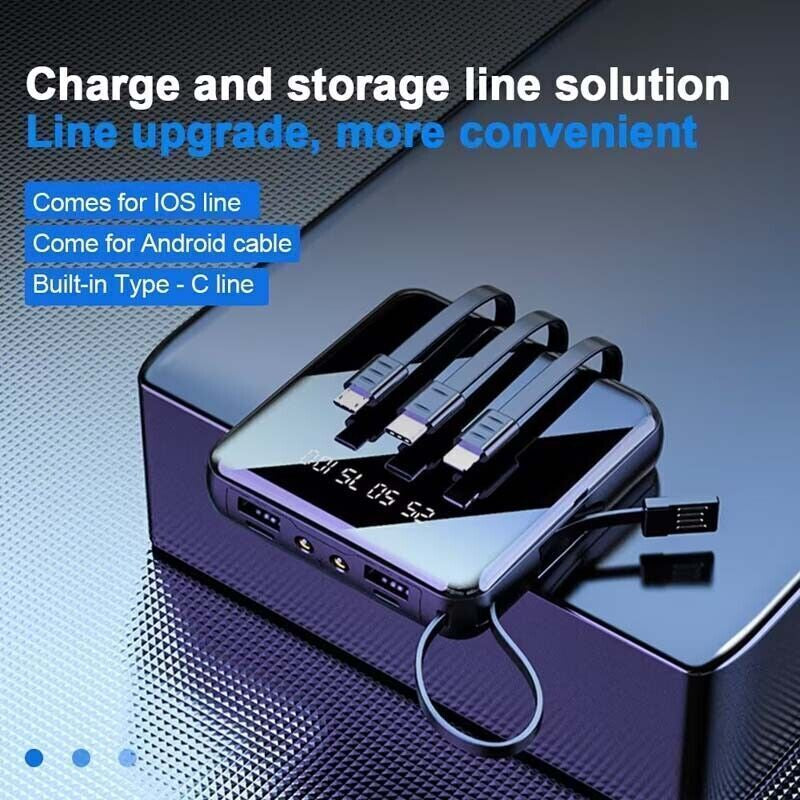 9000000Mah Portable Power Bank Fast Charger Battery Pack for Mobile Phone