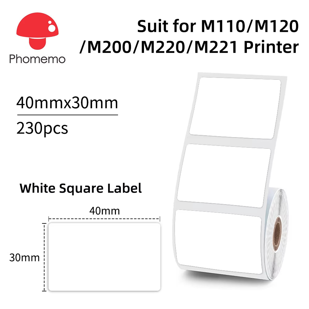 Phomemo M110 Portable Label Printer Mini Thermal Self-Adhesive Sticker Printer Mobile Pocket Tag Price UV Label Sticker Printer