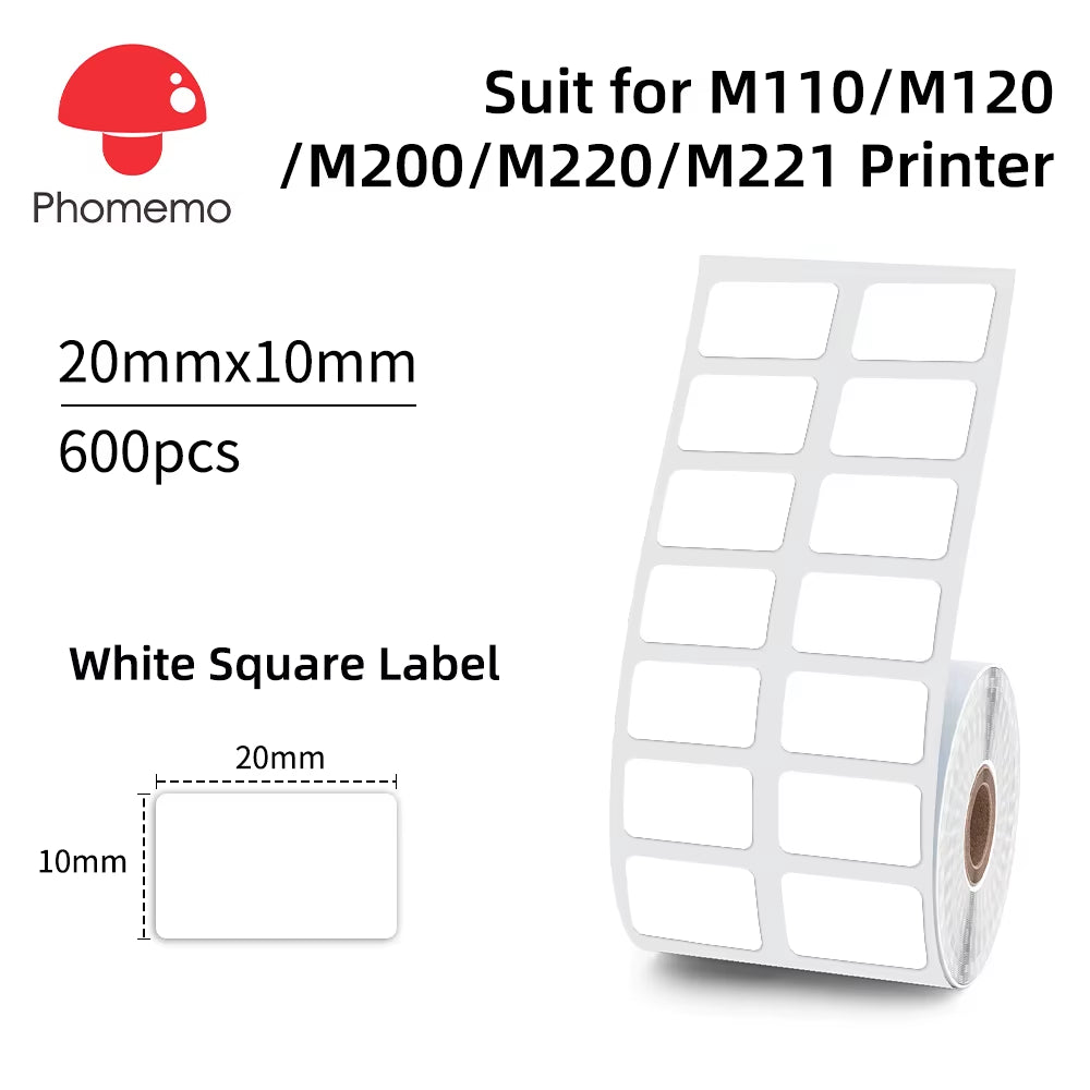 Phomemo M110 Portable Label Printer Mini Thermal Self-Adhesive Sticker Printer Mobile Pocket Tag Price UV Label Sticker Printer